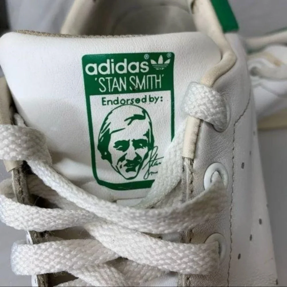 Adidas Stan Smith White Green Leather‎ Sneakers M20605 Mens 6.5 Womens 7.5